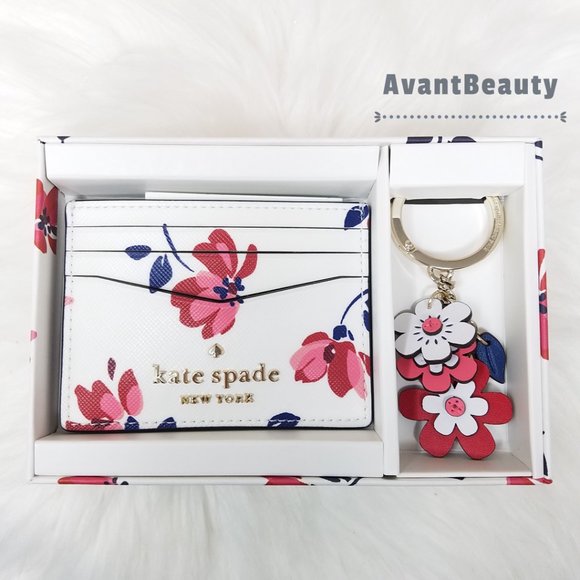 Kate Spade Tea Garden Set Staci Key Card Holder